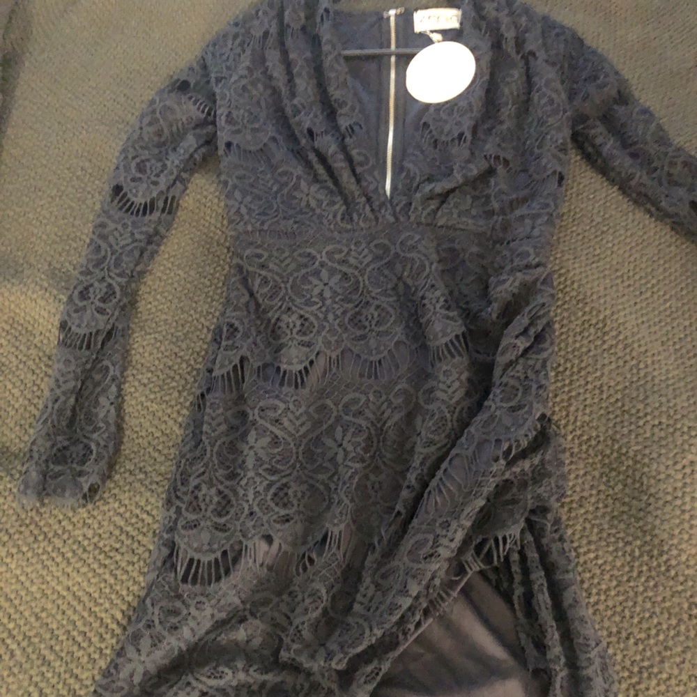 Navy blue lace dress